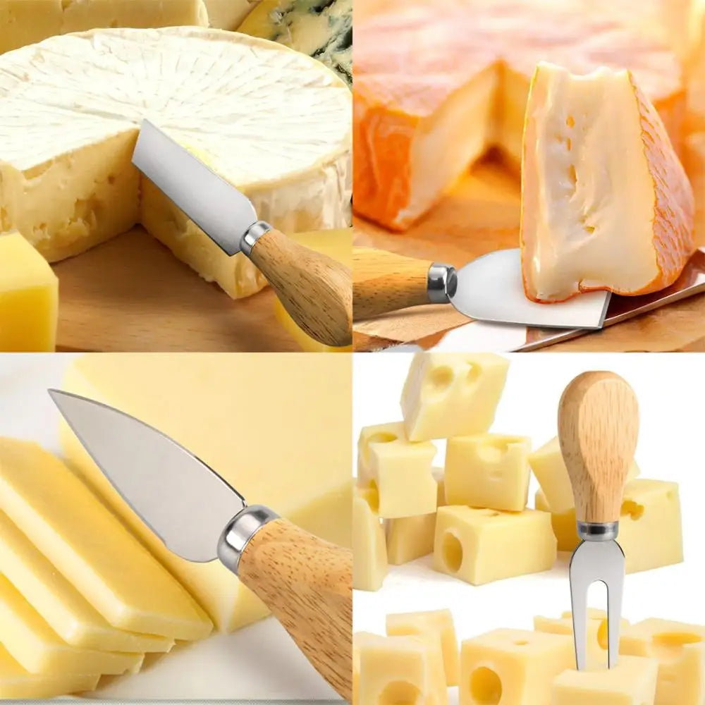 Wood Handle Cheese Slicer Set