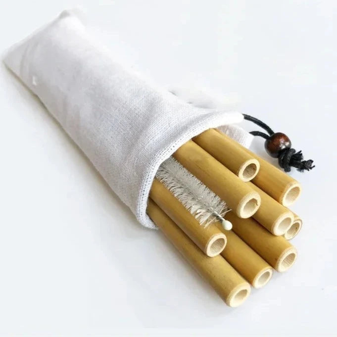 Organic Bamboo Straw Set