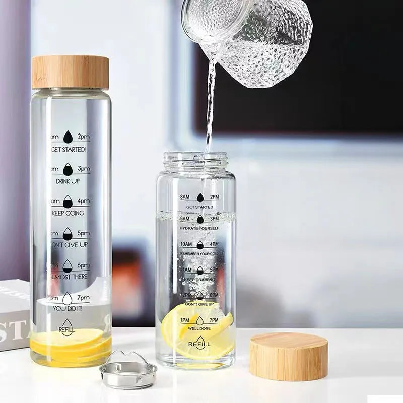 Large Capacity Glass Water Bottle