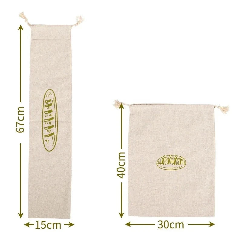 Reusable Linen Bread Bags